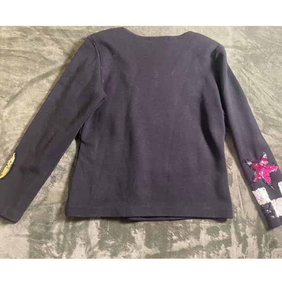 Vintage 80s OUTLANDER knit top with sequin detail SZ Large - Picture 3 of 10